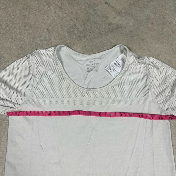Nike Dri Fit Athletic Long Sleeve Top XS Grey Mesh Long Sleeves Lightweight Base - Picture 7 of 16